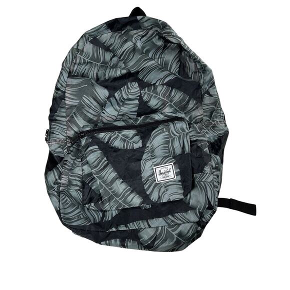 Herschel backpack Lightweight Rip Stop green Tropical Nylon Travel - Picture 1 of 8